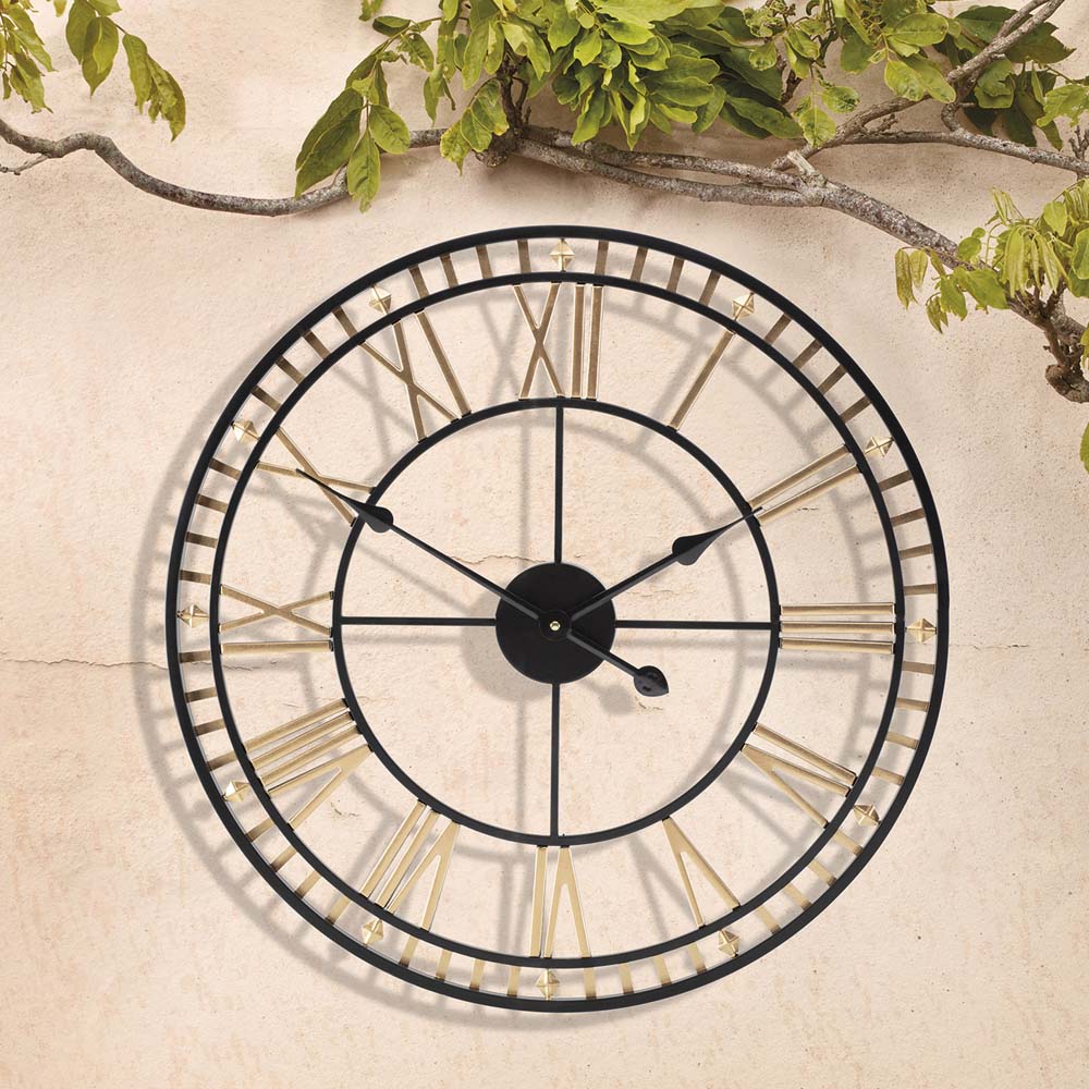 Roman Numeral Garden Wall Clock